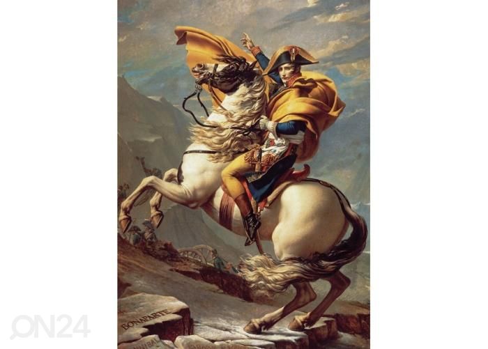 Fliis fototapeet Napoleon Crossing The Alps by Jacques Louis 184x254 cm David suurendatud