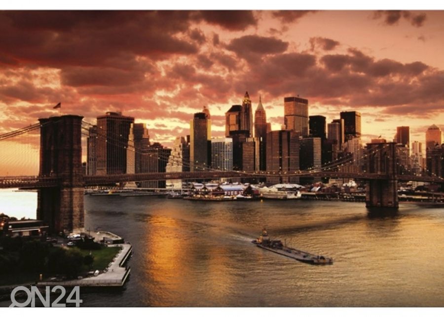 Fliis fototapeet New york 150x250 cm suurendatud