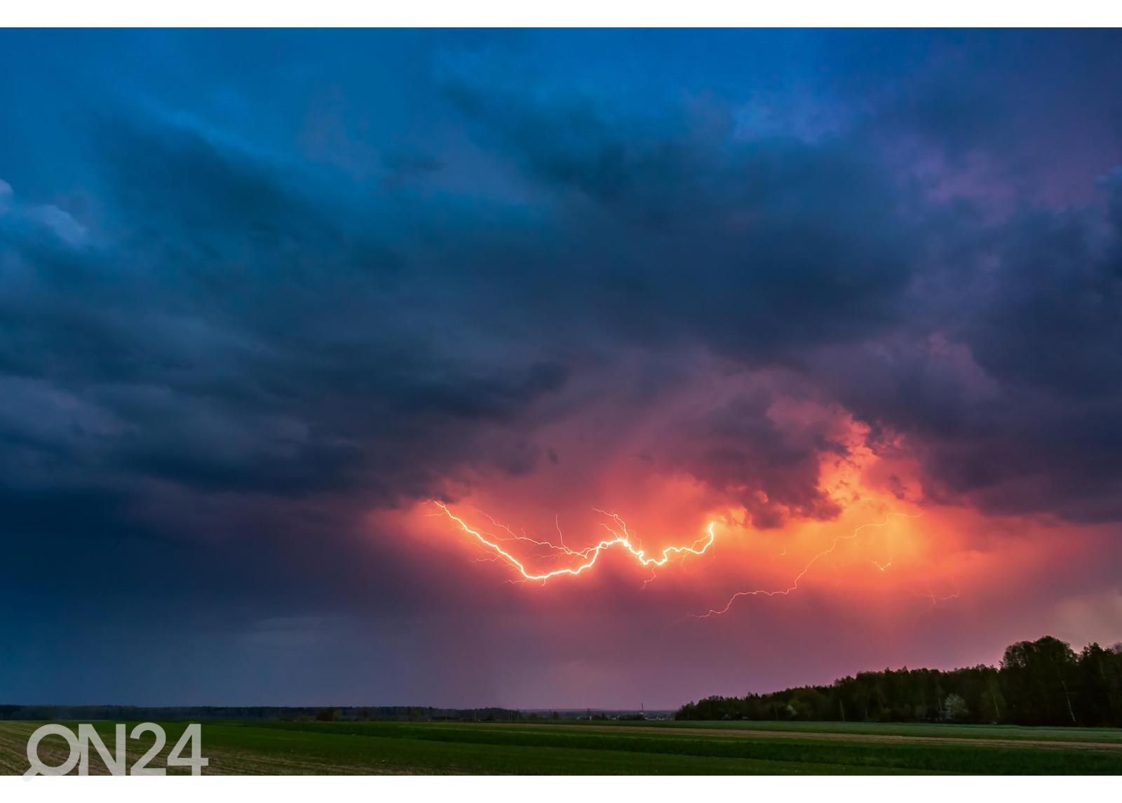 Fliis fototapeet Night Storm suurendatud