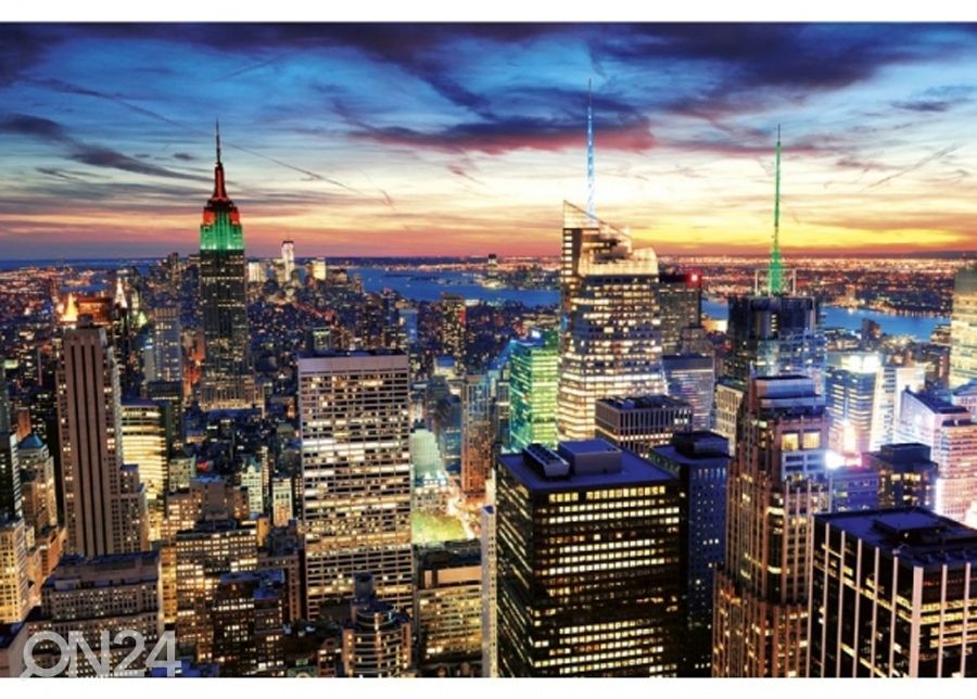 Fliis fototapeet Ny skyscrapers 150x250 cm suurendatud
