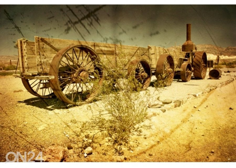 Fliis fototapeet Old wagon 225x250 cm suurendatud