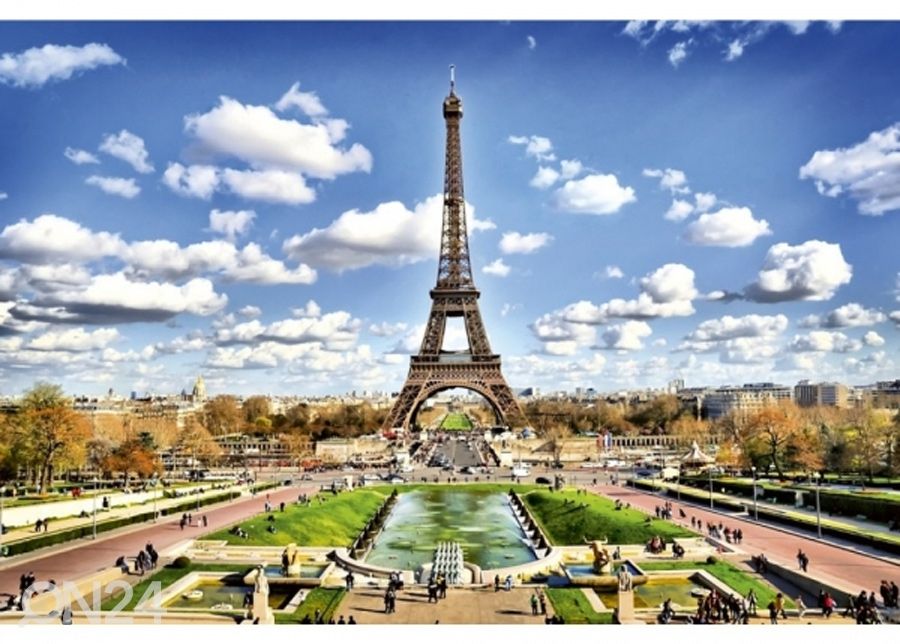 Fliis fototapeet Paris 150x250 cm suurendatud