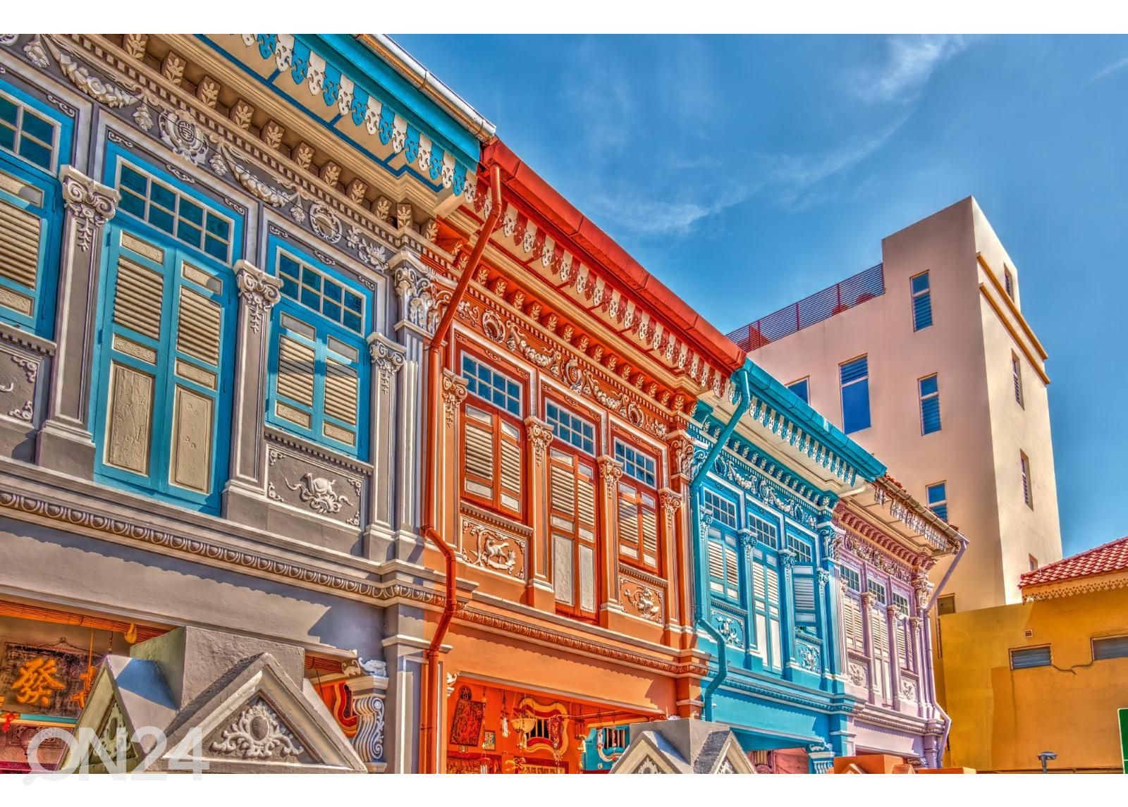 Fliis fototapeet Peranakan Architecture suurendatud