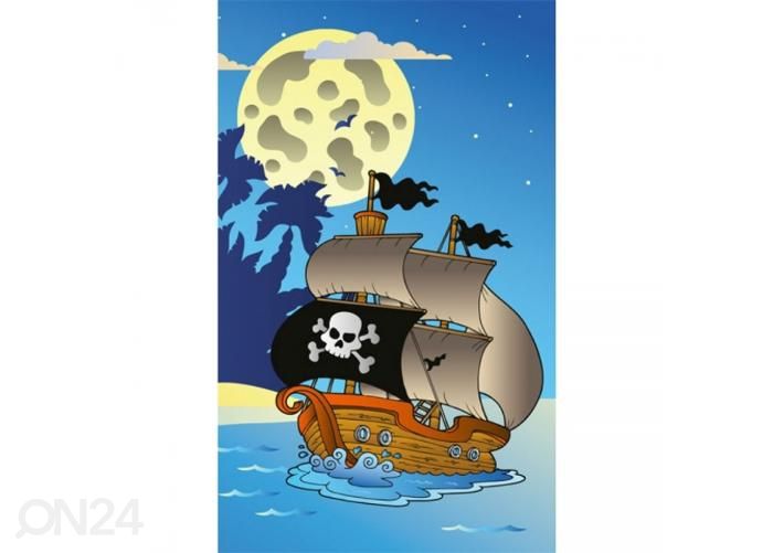 Fliis fototapeet Pirate ship 150x250 cm suurendatud