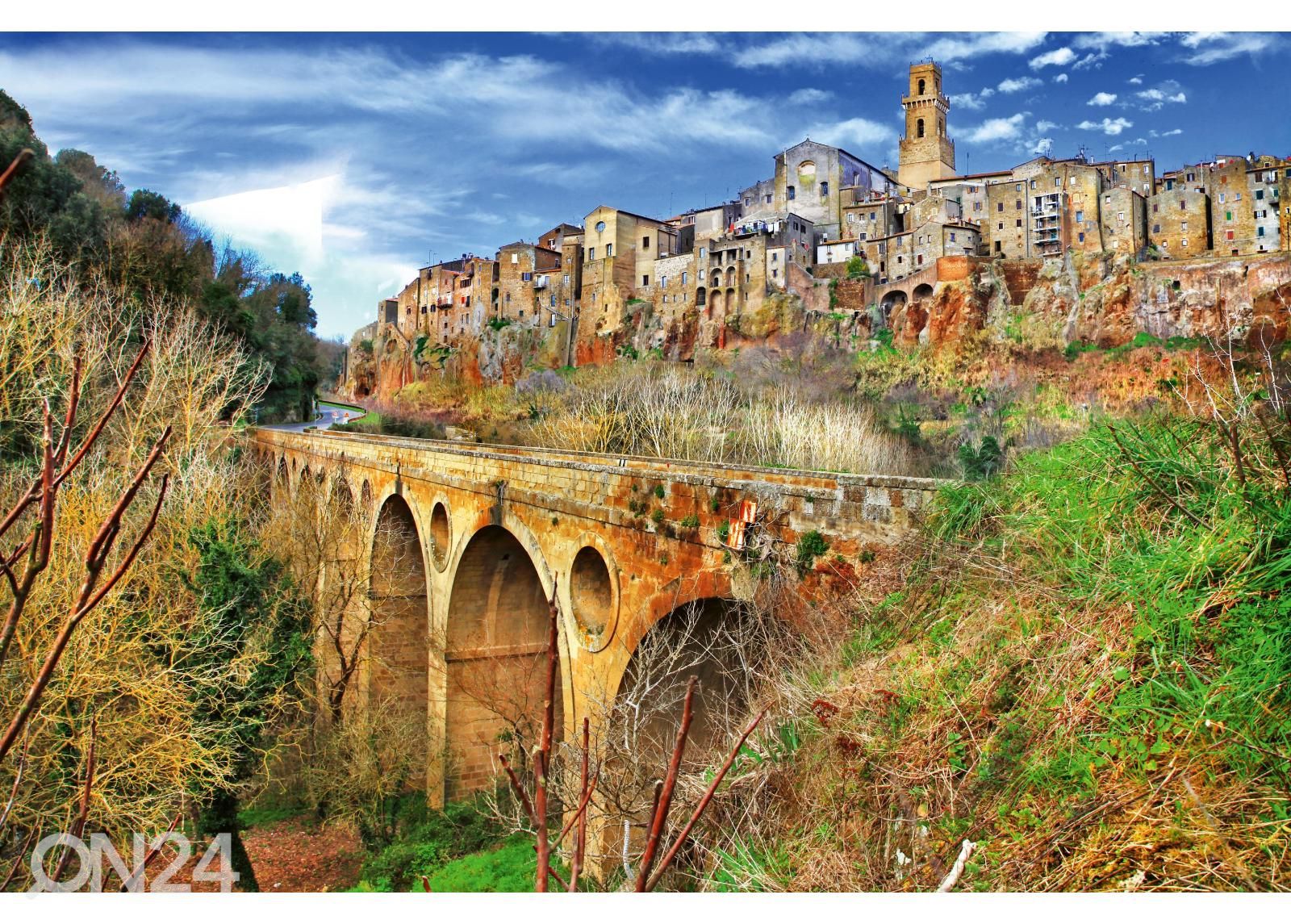 Fliis fototapeet Pitigliano suurendatud