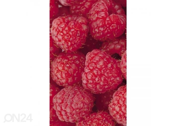 Fliis fototapeet Raspberry 150x250 cm suurendatud