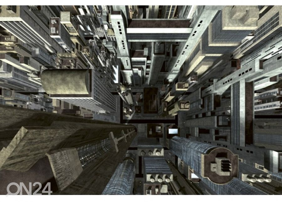 Fliis fototapeet Skyscrapers 225x250 cm suurendatud