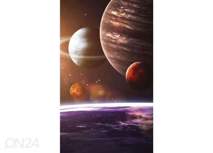 Fliis fototapeet Solar system 150x250 cm suurendatud