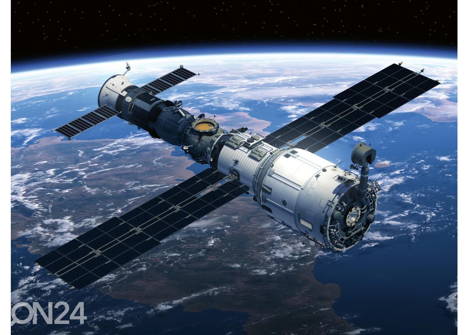 Fliis fototapeet Space Station suurendatud
