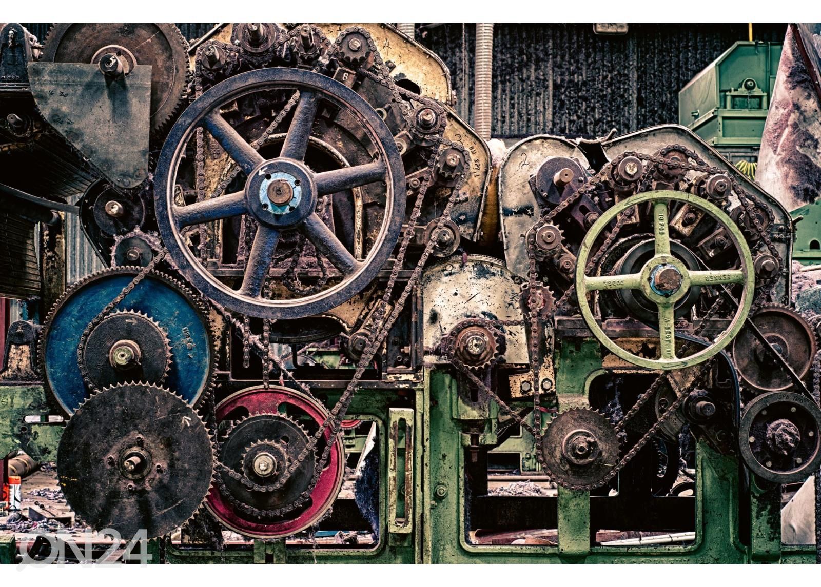 Fliis fototapeet Sprockets And Wheels suurendatud