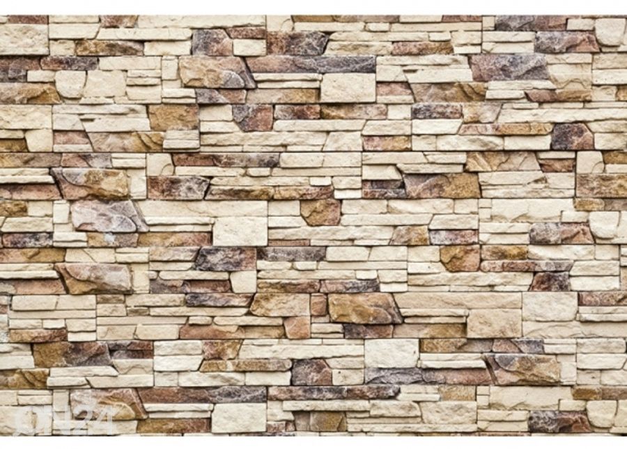 Fliis fototapeet Stone wall 150x250 cm suurendatud