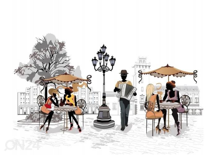 Fliis fototapeet Street musicians 2 368x254 cm suurendatud