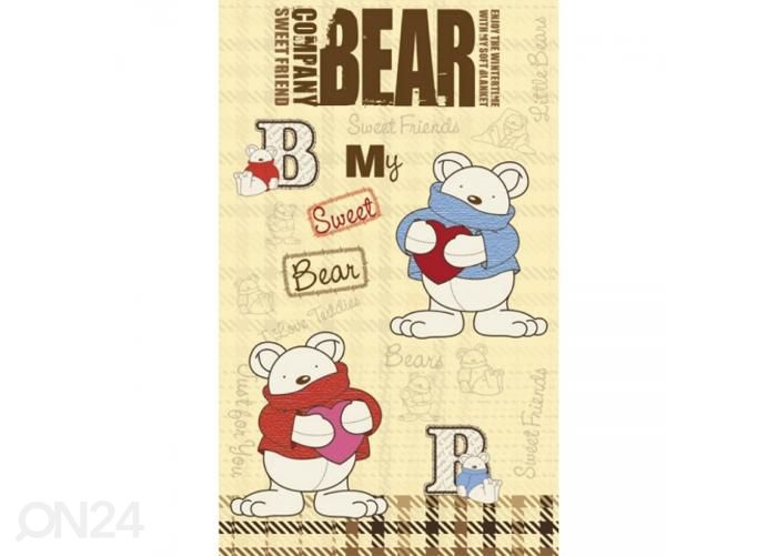 Fliis fototapeet Teddy bear 150x250 cm suurendatud