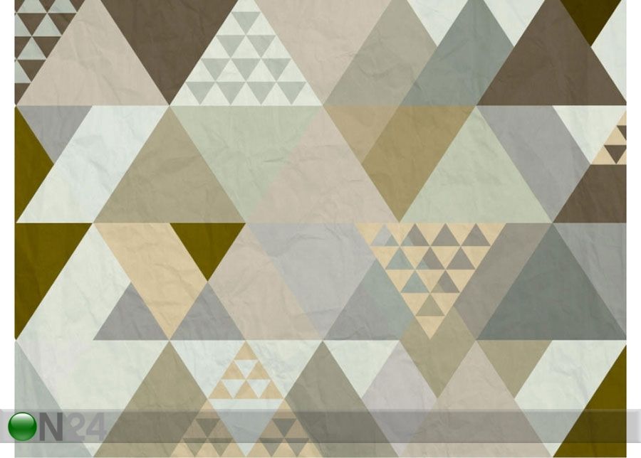 Fliis-fototapeet Triangles 360x270 cm suurendatud