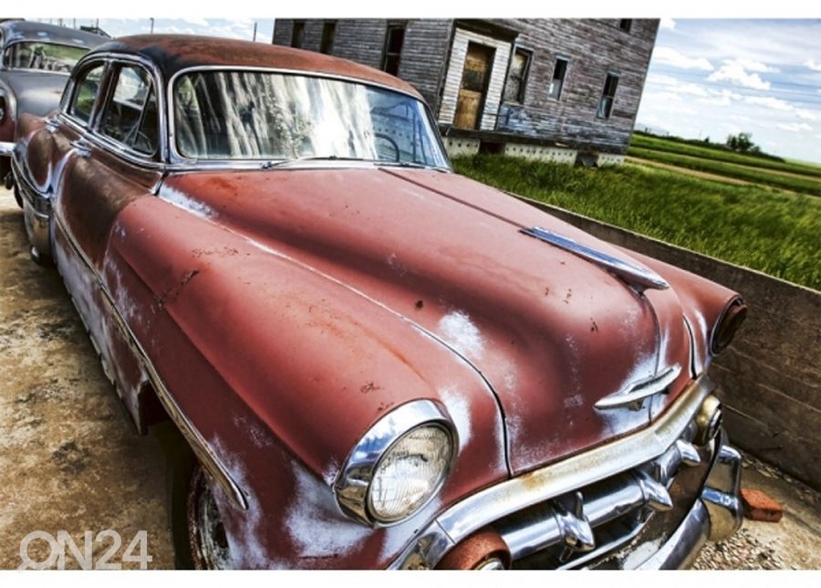 Fliis fototapeet Veteran car 150x250 cm suurendatud