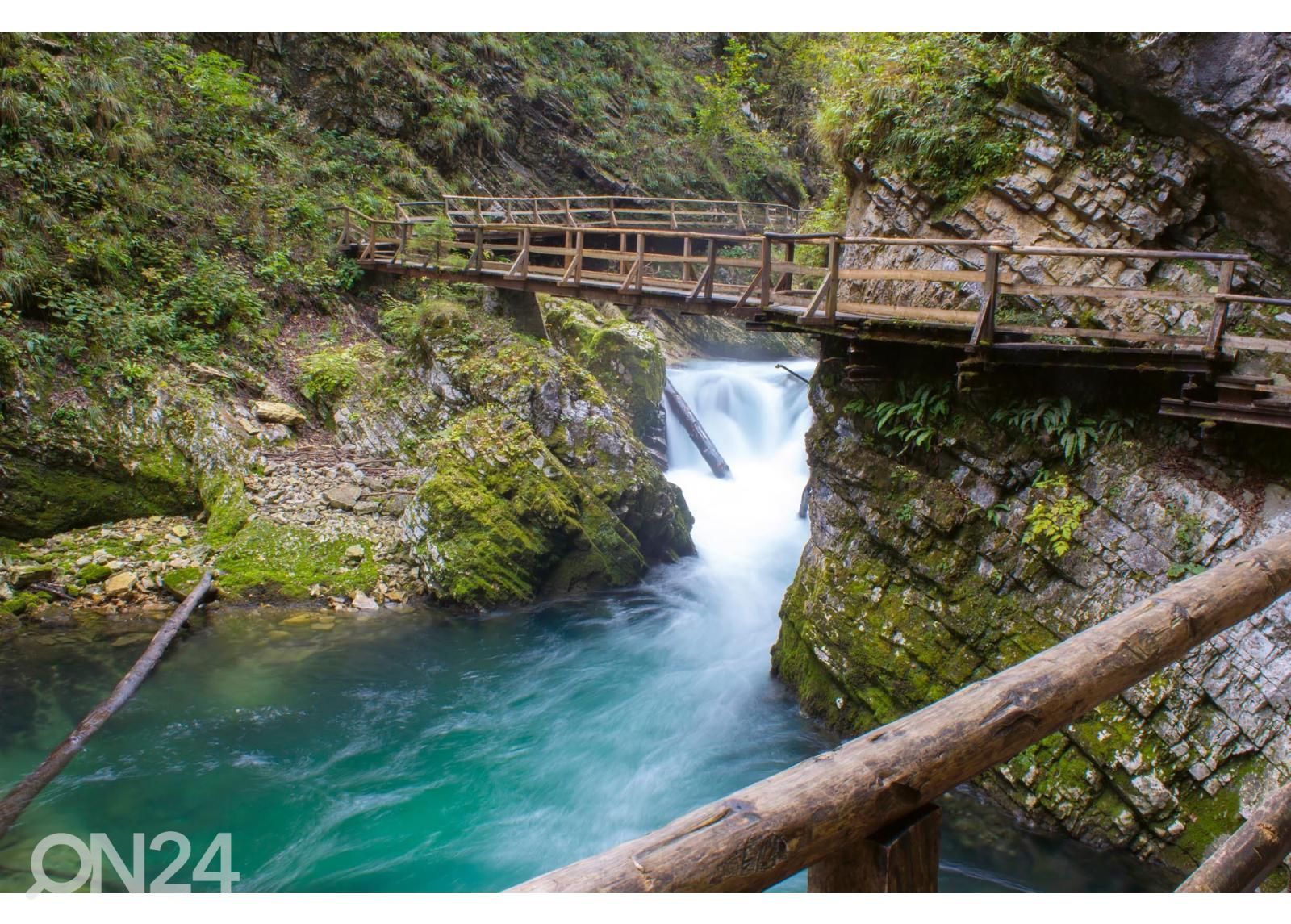 Fliis fototapeet Vintgar Gorge suurendatud