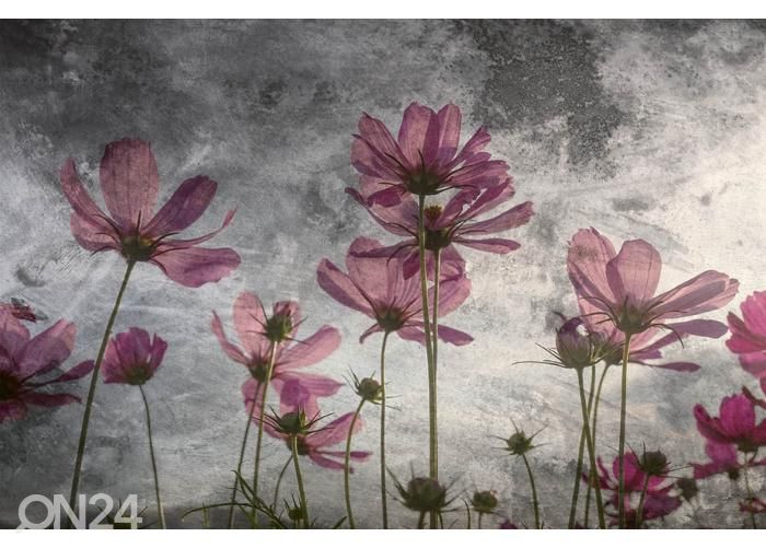 Fliis fototapeet Violet Flower Abstract 225x250 cm suurendatud