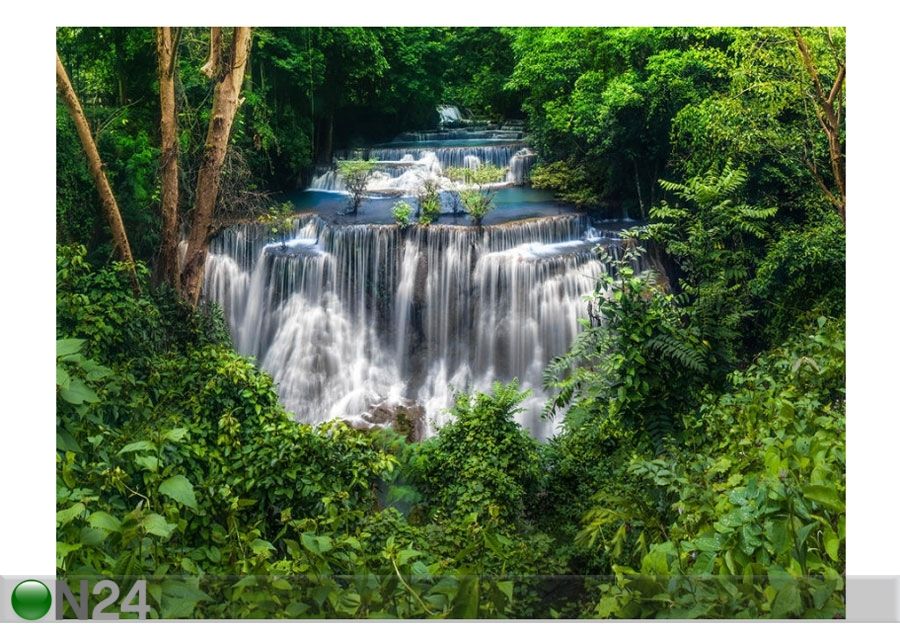 Fliis-fototapeet Waterfall 1 360x270 cm suurendatud