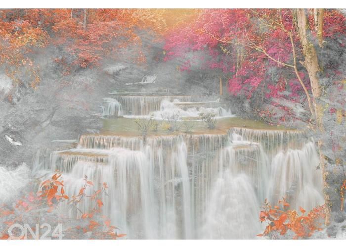 Fliis fototapeet Waterfall Abstract II 150x250 cm suurendatud