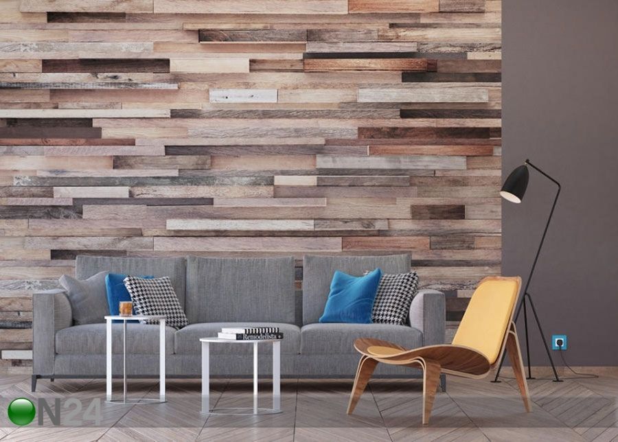 Fliis fototapeet Wood 1 360x270 cm suurendatud