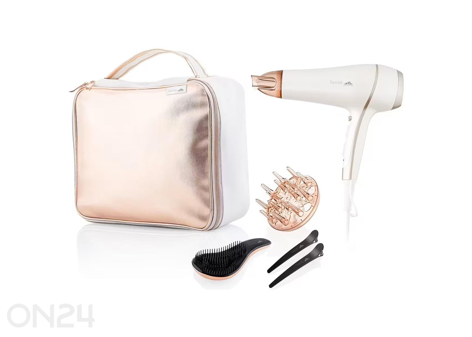 Föön ETA 732090010, 2400 W, ioonfunktsiooniga, valge/roosa suurendatud