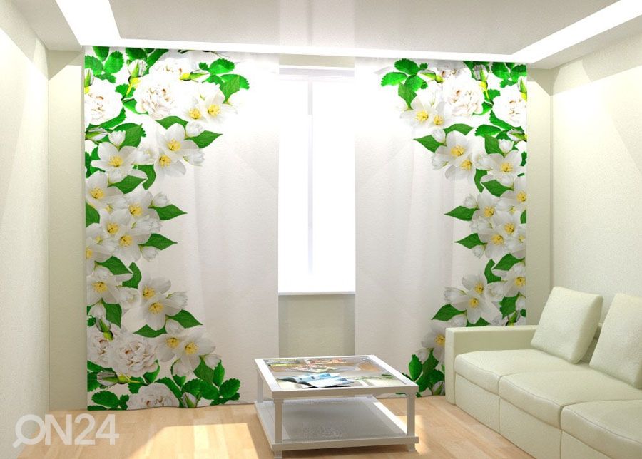 Fotokardinad A Wild Rose Window 300x260 cm suurendatud