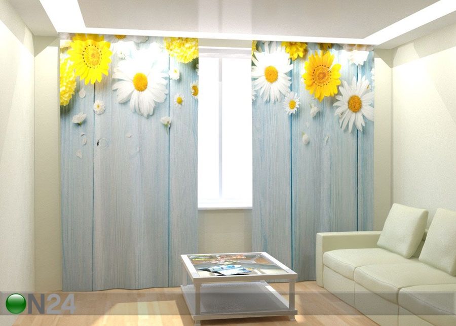 Fotokardinad Chamomile 300x260 cm suurendatud
