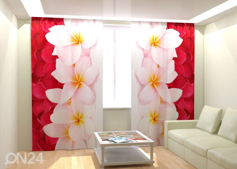 Fotokardinad Plumeria Collection 300x260 cm suurendatud