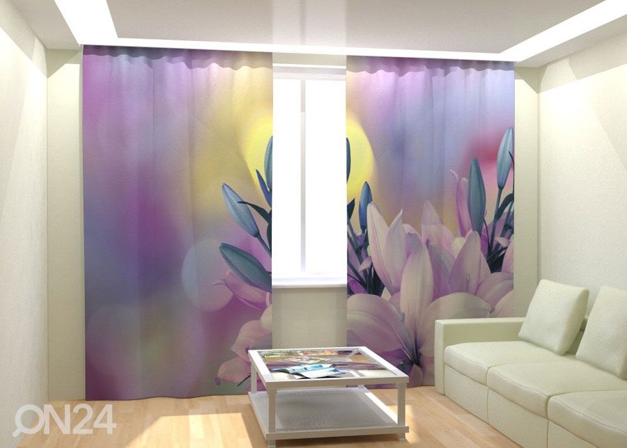 Fotokardinad Soft Lily 300x260 cm suurendatud