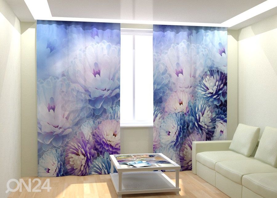 Fotokardinad Tender Blue Flower 300x260 cm suurendatud