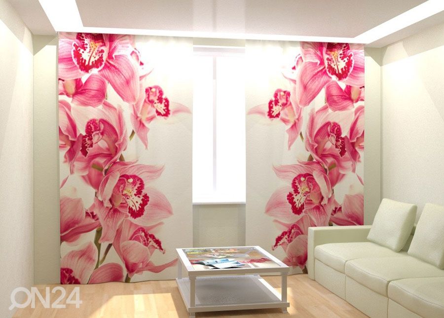 Fotokardinad Vintage Orchids 300x260 cm suurendatud