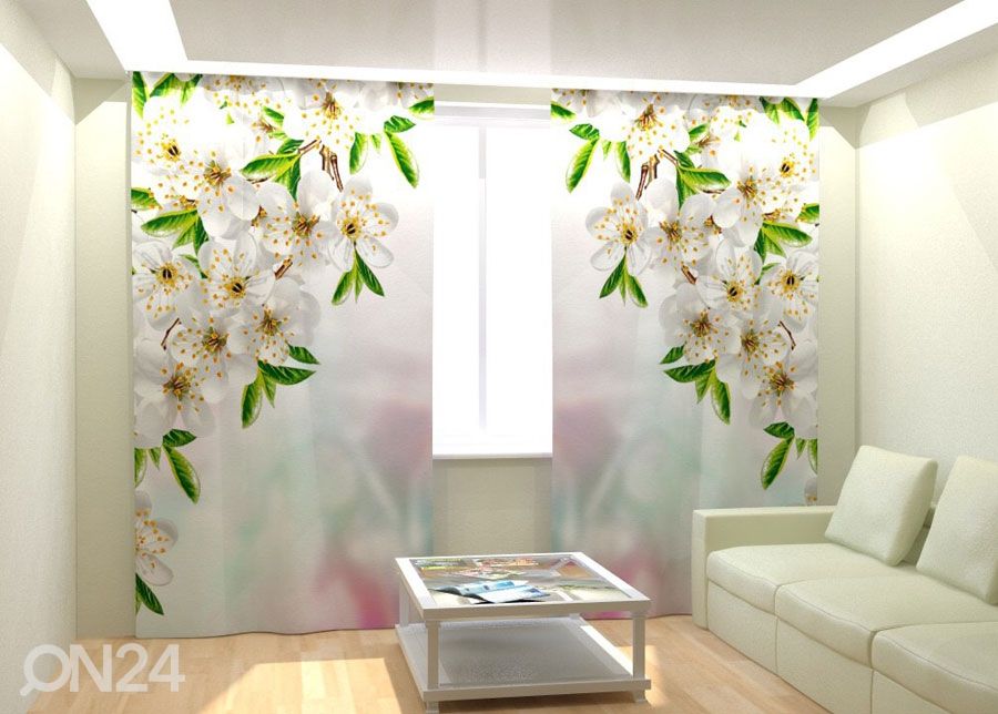 Fotokardinad Wonderful Spring Cherry 300x260 cm suurendatud