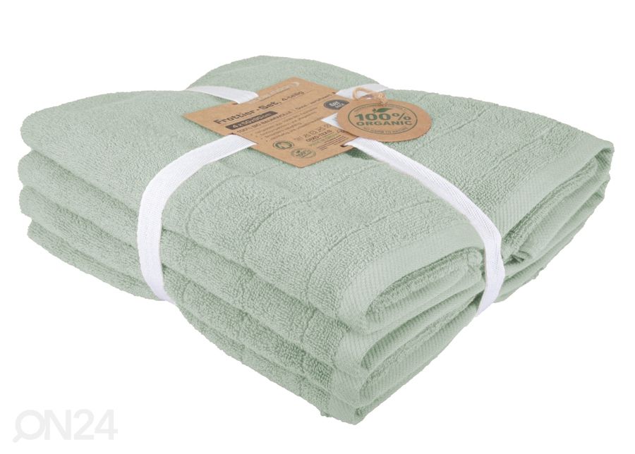 Froteerätik organic 50x90 cm 4 tk suurendatud