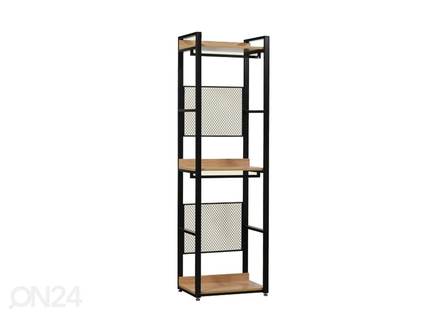 Garderoobisüsteem (3 riiulit+2 toru) 60x200 cm suurendatud