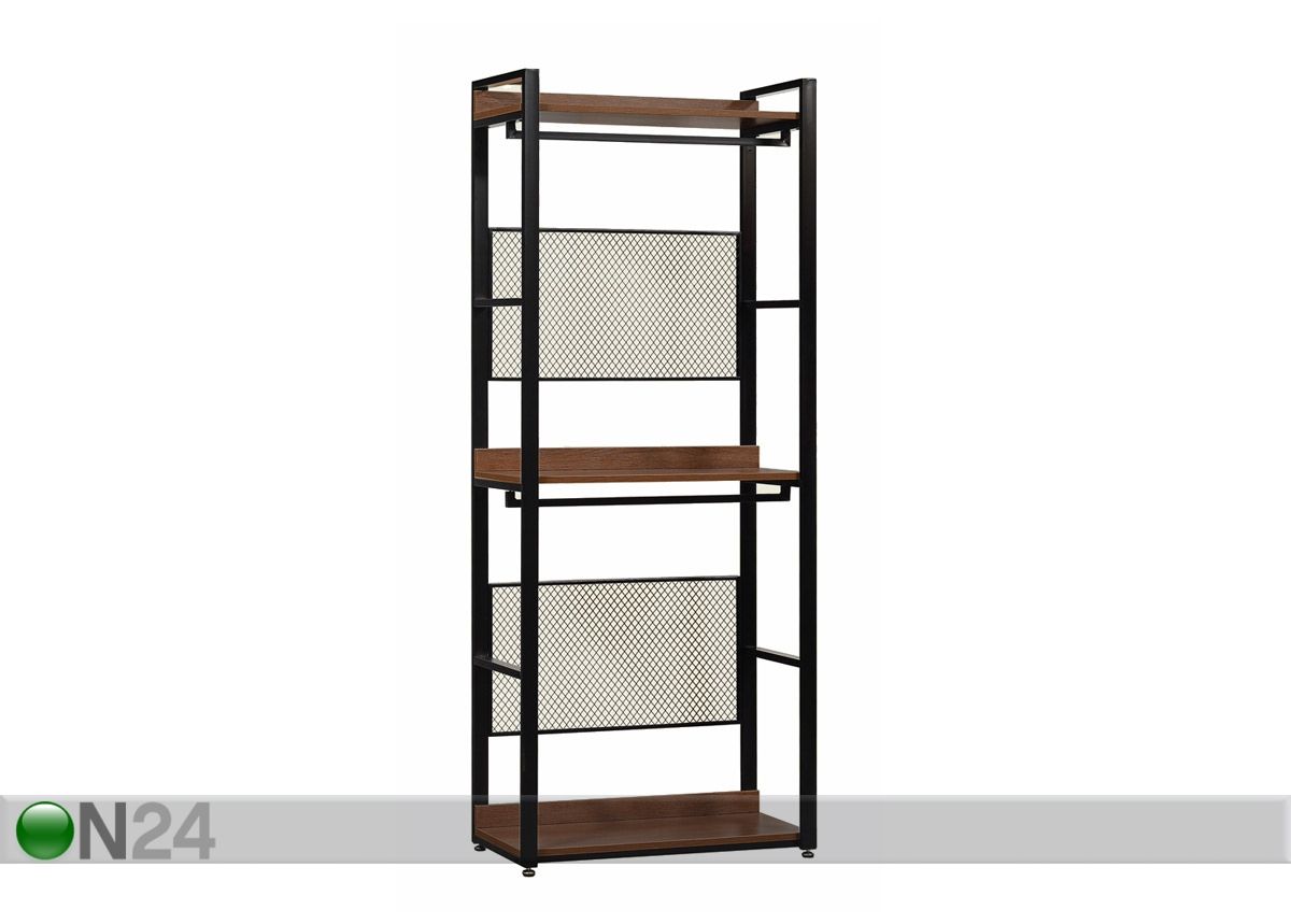 Garderoobisüsteem (3 riiulit+2 toru) 80x200 cm suurendatud