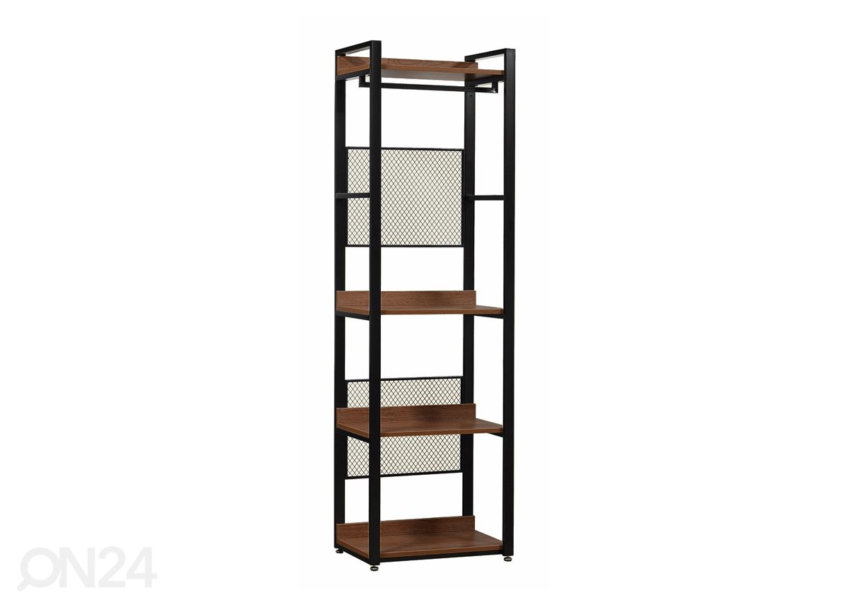 Garderoobisüsteem (4 riiulit+2 toru) 60x200 cm suurendatud