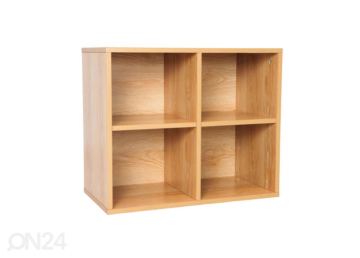 Garderoobisüsteemi 4-ne jalatsiriiul (80 cm, hele) suurendatud