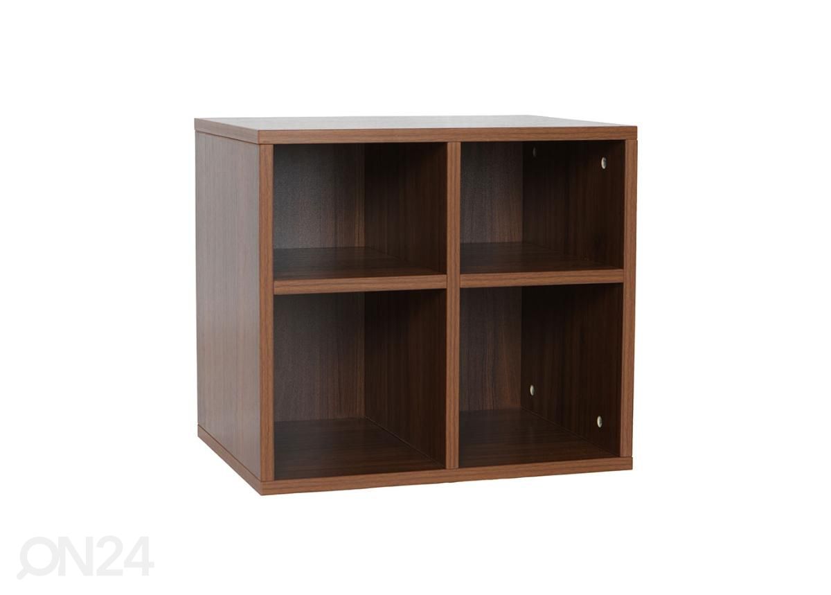Garderoobisüsteemi 4-ne jalatsiriiul (80 cm, tume) suurendatud