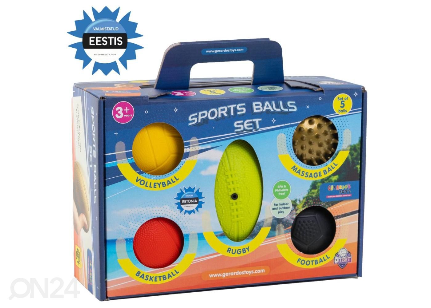 Gerardo's Toys Spordipallide komplekt 5 tk suurendatud