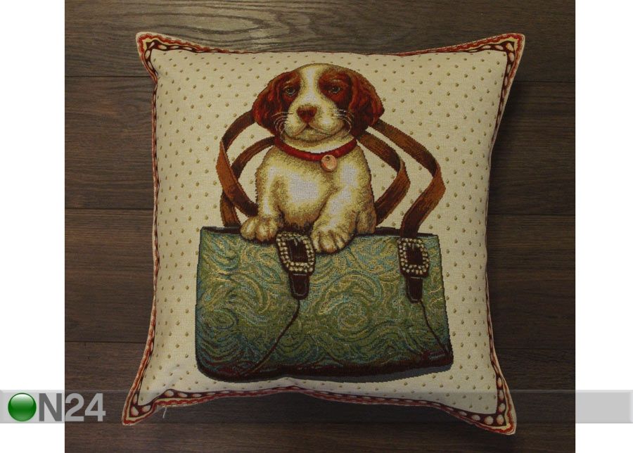 Gobeläänkangast dekoratiivpadi Bruno 45x45cm suurendatud