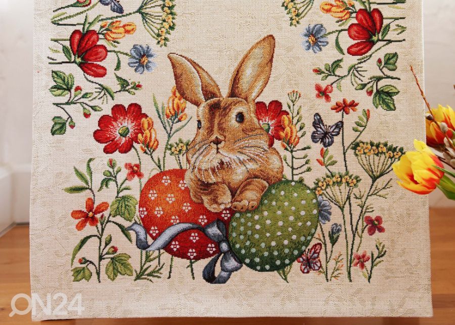 Gobeläänkangast linik Eggs 45x180 cm suurendatud