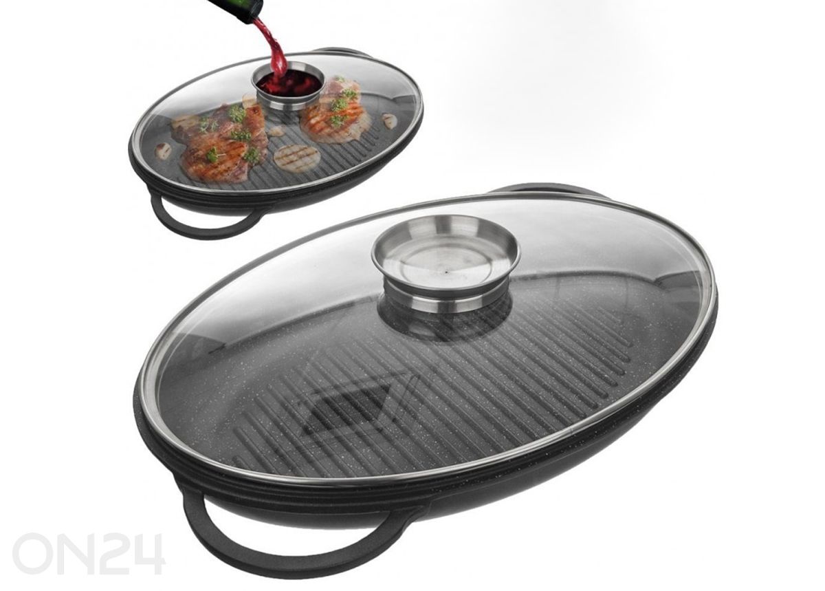 Grillpann kaanega Grande 43x28x6 cm suurendatud