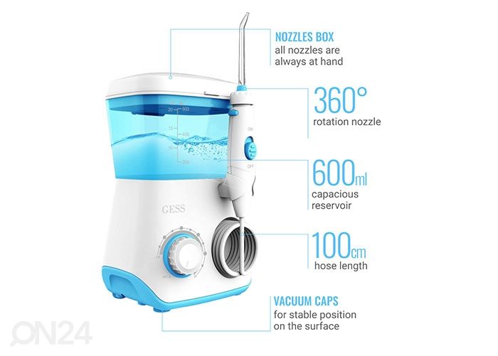 Hambavahede Puhastajat Vee Irrigaatorite, GESS AQUA PRO suurendatud