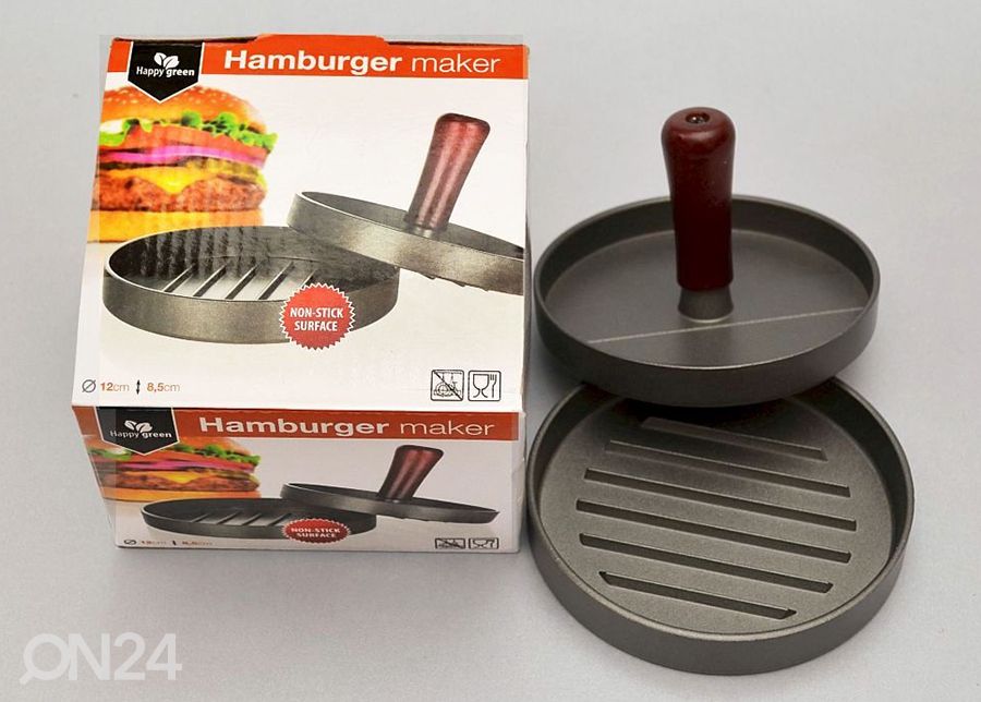 Hamburgeri kotleti vorm suurendatud