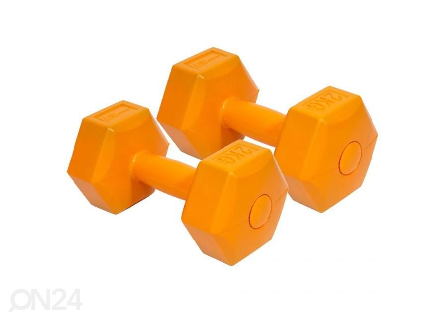 Hantlid komposiit EB FIT oranž 2x 2kg suurendatud