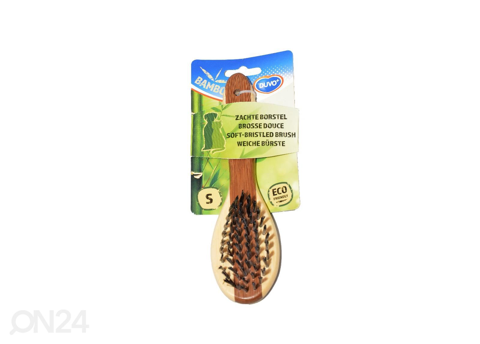 Hari bamboo karva hooldamiseks nylonharjastega väike Duvo+ suurendatud