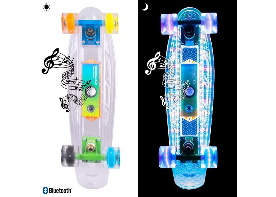 Helendav Pennyboard BT kõlariga WORKER Ravery 22" suurendatud