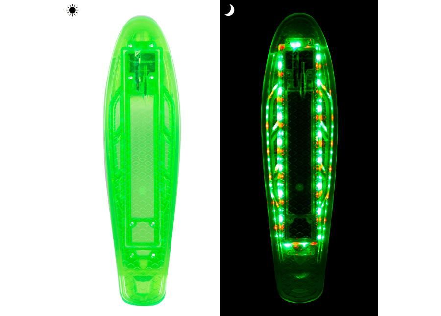 Helendav pennyboardi laud WORKER Mirrama LED 22.5*6” suurendatud