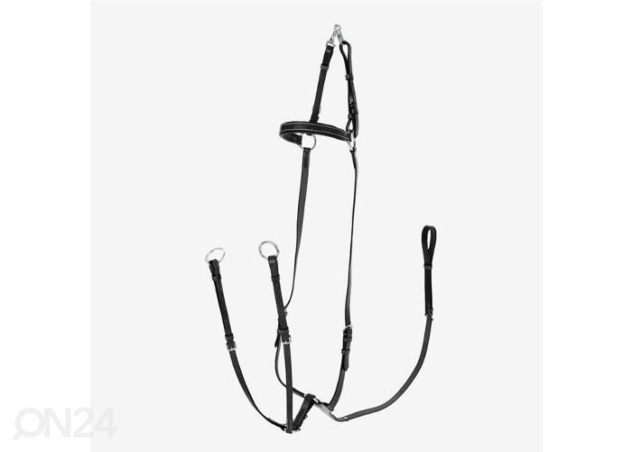 Hobuse martingal hunting breastplate cob must suurendatud