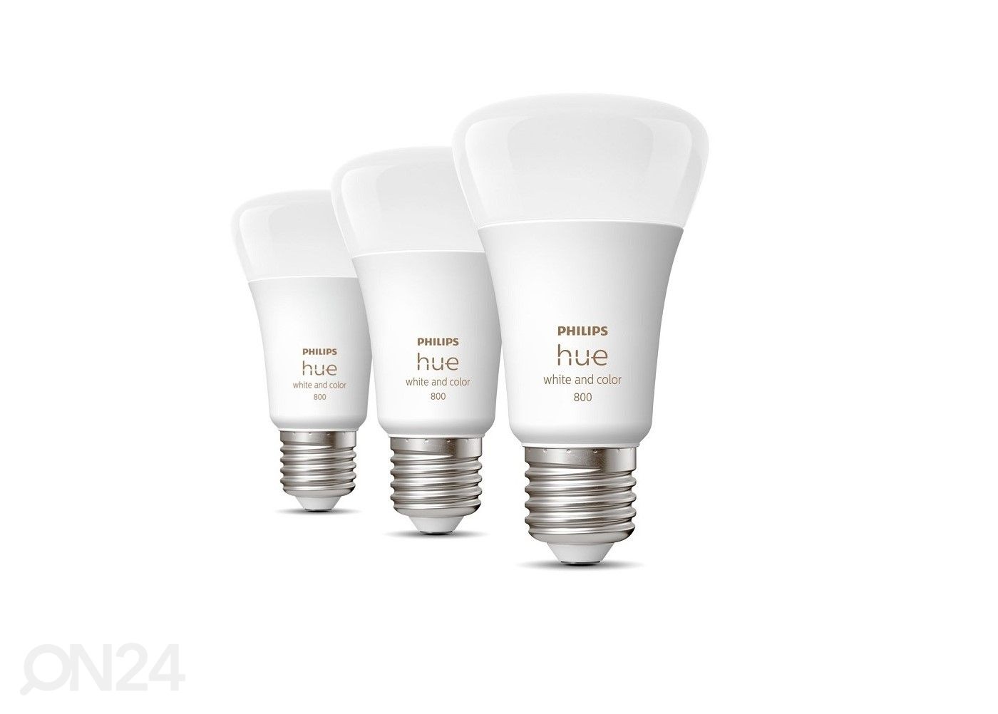 Hue White and Color ambiance elektripirnid 6,5 W E27 A60 kolmene pakk suurendatud